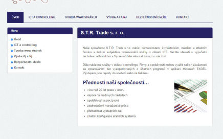 S.T.R. Trade - redesign webu